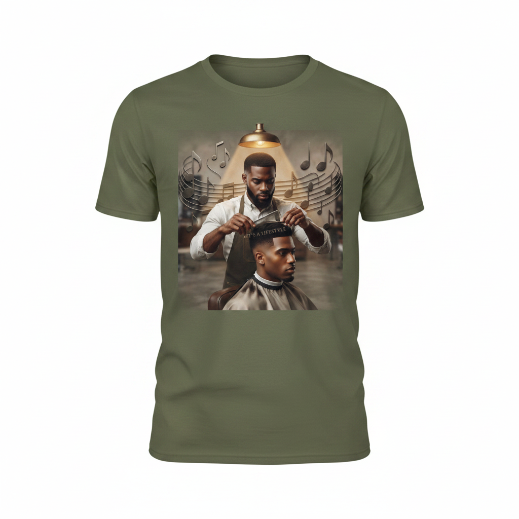 Hustler Olive T-Shirt Mockup