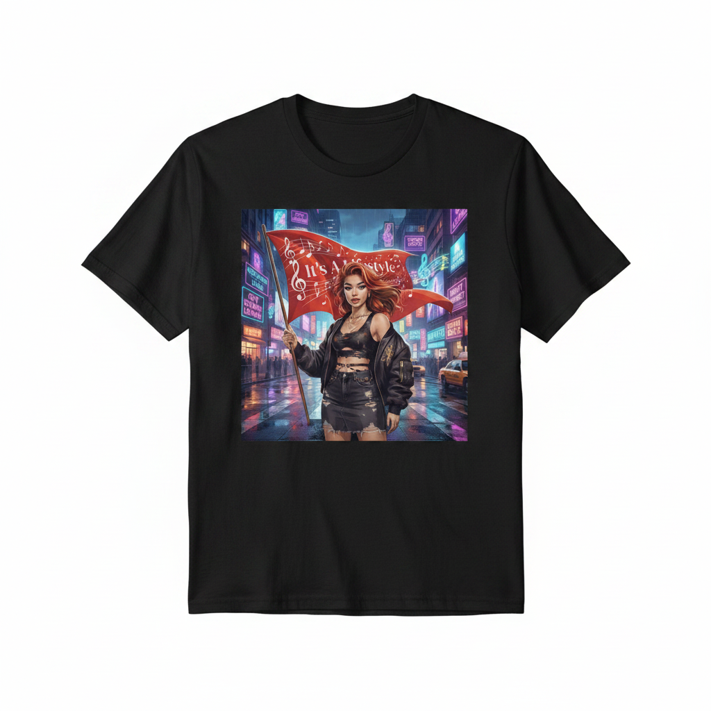 Red Flag t-shirt mockup